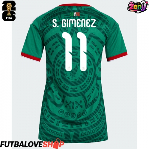 Dres Mexiko Santiago Gimenez #11 Domáci pre Ženy MS 2026 Krátky Rukáv